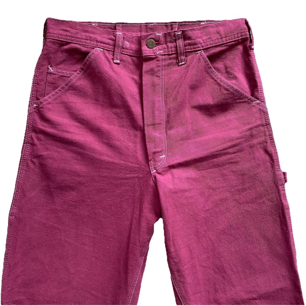 Vintage Stan Ray Carpenter Pants Maroon Red 31x36 Painter Made in USA
